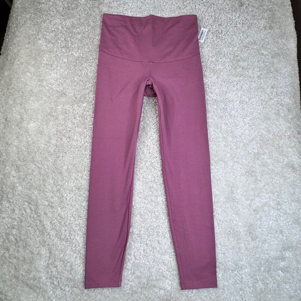 Old Navy Active Maternity Powerchill Legging Extra HR Pink Womens Large NEW